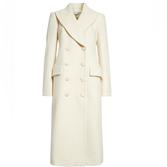 NEW Gorgeous Veronica Beard Nalida Wool Blend Dickey Coat in Ivory - Picture 2 of 13